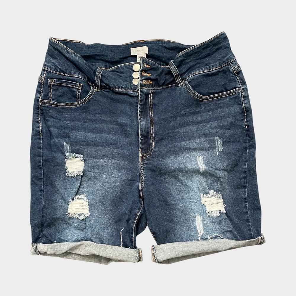 Dark Blue Women Forever 21 Short